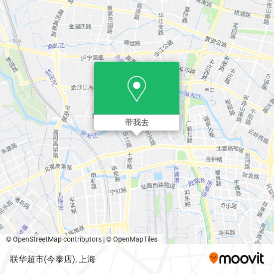 联华超市(今泰店)地图