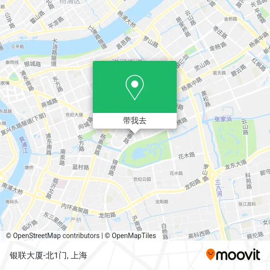 银联大厦-北1门地图