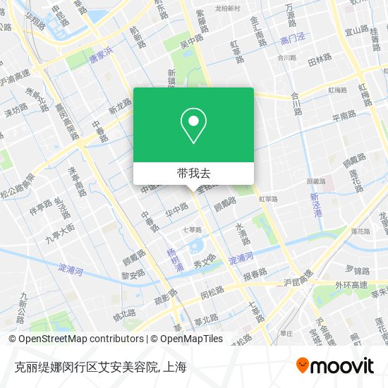 克丽缇娜闵行区艾安美容院地图