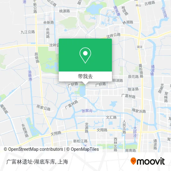 广富林遗址-湖底车库地图