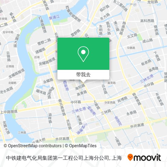 中铁建电气化局集团第一工程公司上海分公司地图