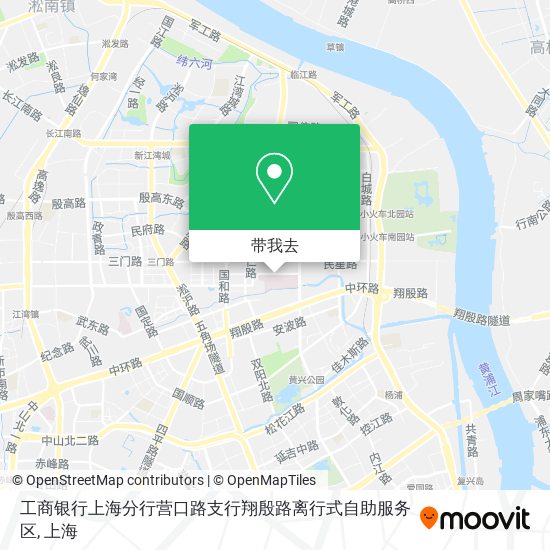 工商银行上海分行营口路支行翔殷路离行式自助服务区地图