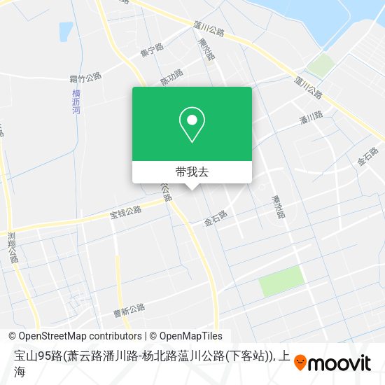 宝山95路(萧云路潘川路-杨北路蕰川公路(下客站))地图