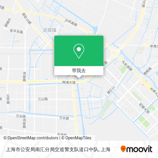 上海市公安局南汇分局交巡警支队道口中队地图