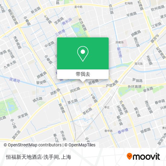 恒福新天地酒店-洗手间地图