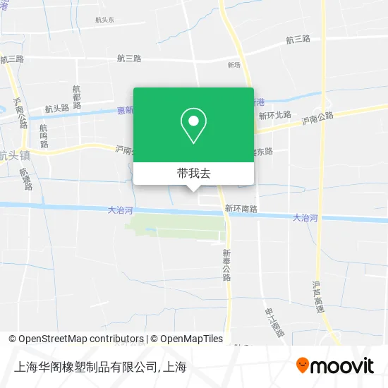 上海华阁橡塑制品有限公司地图