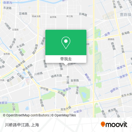 川桥路申江路地图