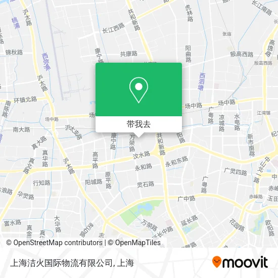 上海洁火国际物流有限公司地图