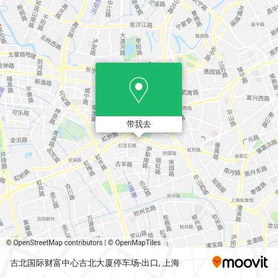 古北国际财富中心古北大厦停车场-出口地图