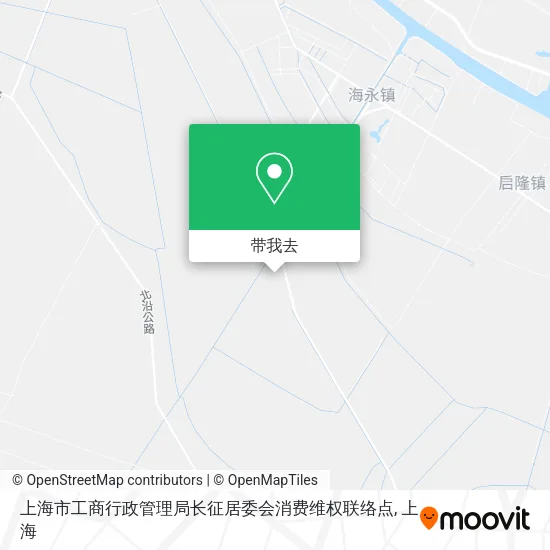 上海市工商行政管理局长征居委会消费维权联络点地图
