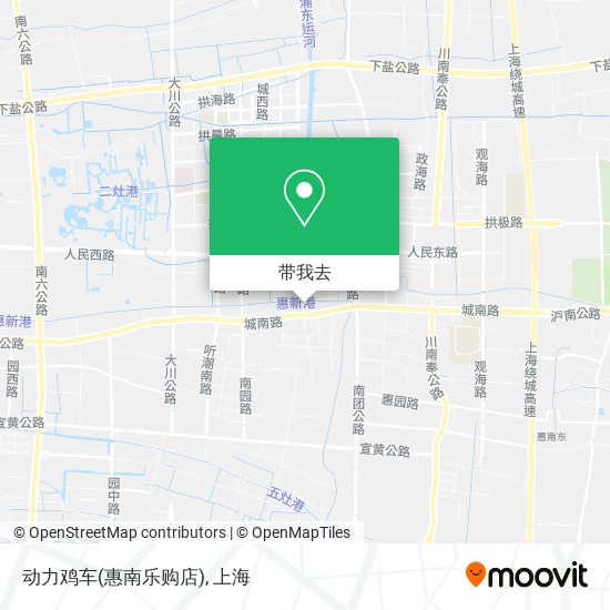 动力鸡车(惠南乐购店)地图
