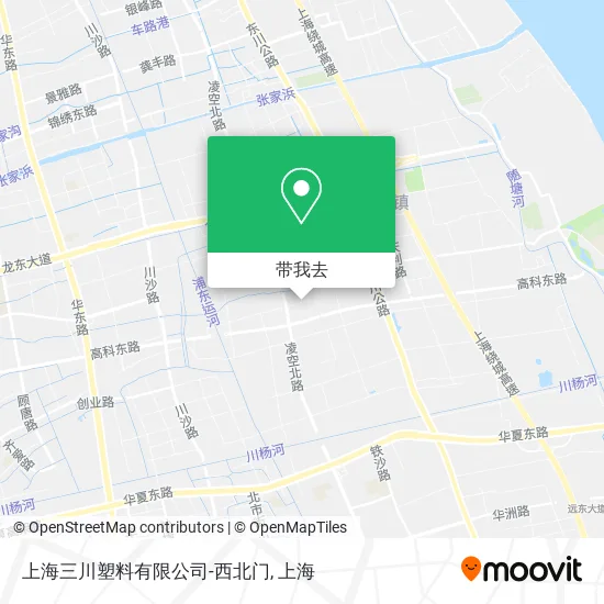 上海三川塑料有限公司-西北门地图