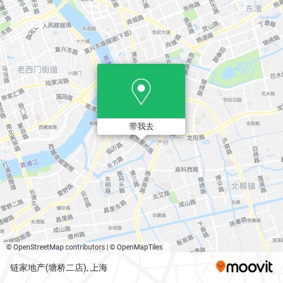 链家地产(塘桥二店)地图