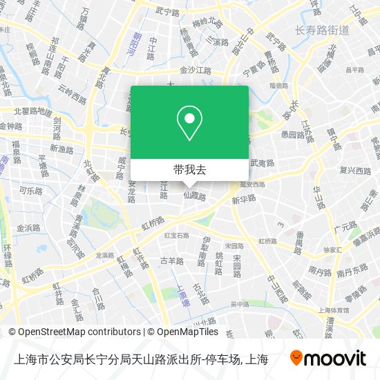 上海市公安局长宁分局天山路派出所-停车场地图