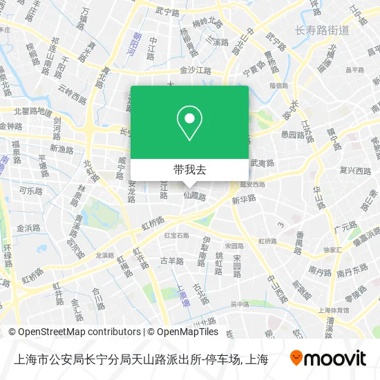 上海市公安局长宁分局天山路派出所-停车场地图