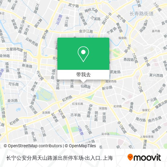 长宁公安分局天山路派出所停车场-出入口地图