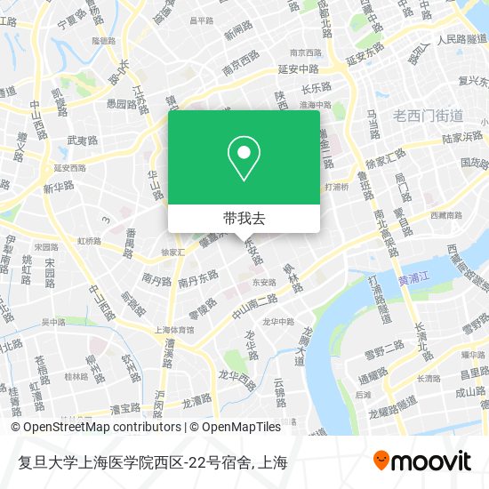 复旦大学上海医学院西区-22号宿舍地图