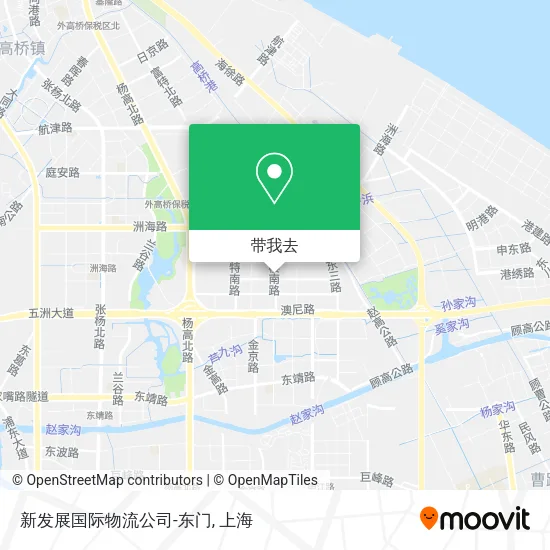 新发展国际物流公司-东门地图
