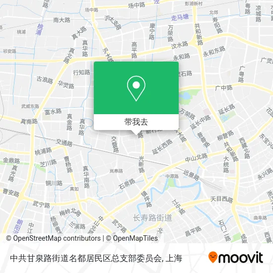中共甘泉路街道名都居民区总支部委员会地图