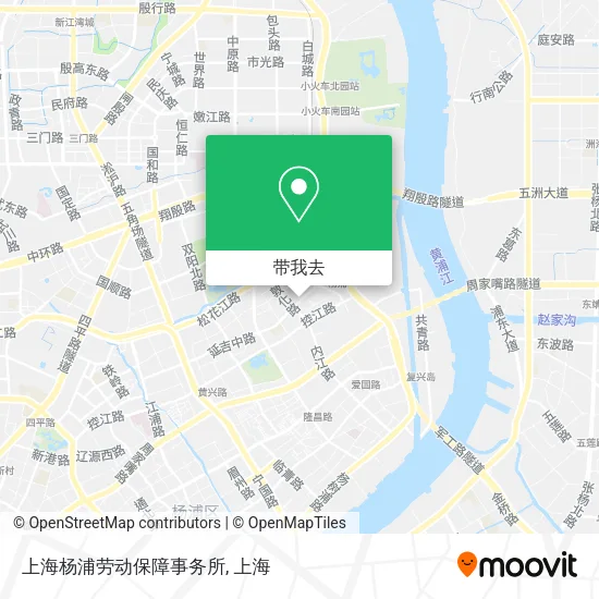 上海杨浦劳动保障事务所地图