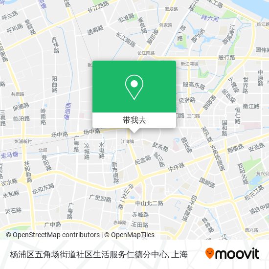 杨浦区五角场街道社区生活服务仁德分中心地图