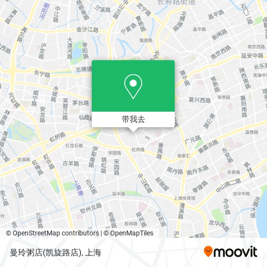 曼玲粥店(凯旋路店)地图