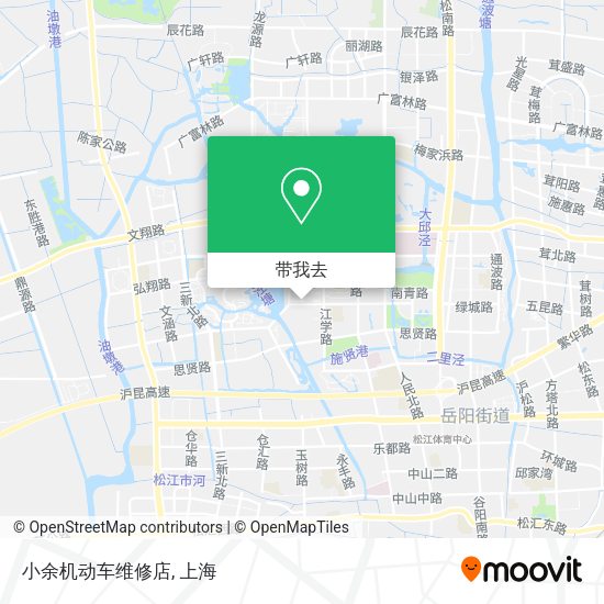 小余机动车维修店地图