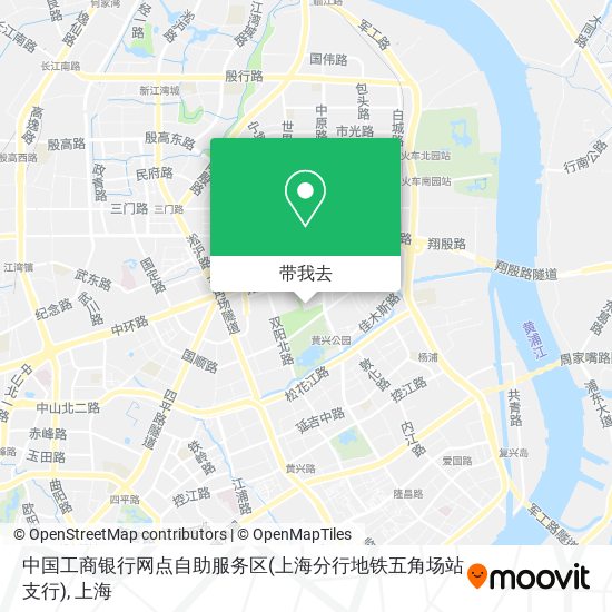 中国工商银行网点自助服务区(上海分行地铁五角场站支行)地图