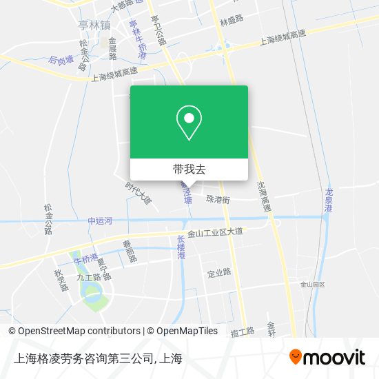 上海格凌劳务咨询第三公司地图