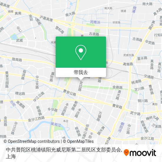 中共普陀区桃浦镇阳光威尼斯第二居民区支部委员会地图