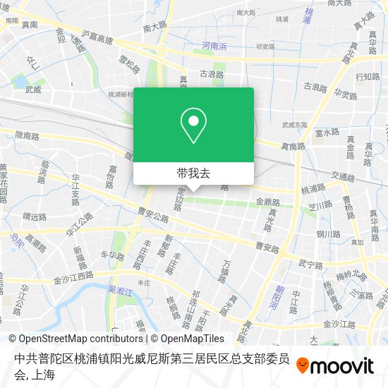 中共普陀区桃浦镇阳光威尼斯第三居民区总支部委员会地图
