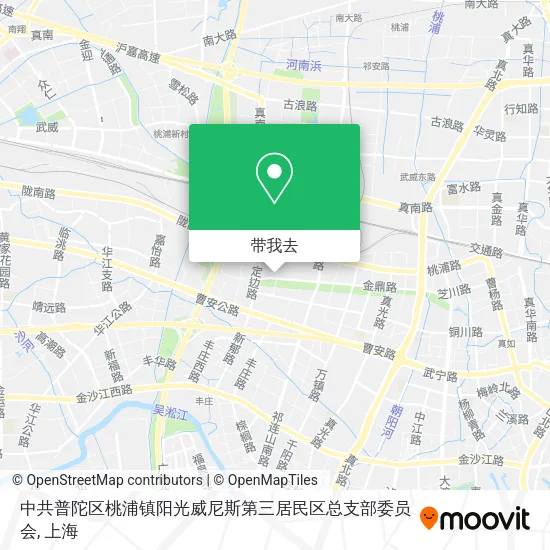 中共普陀区桃浦镇阳光威尼斯第三居民区总支部委员会地图