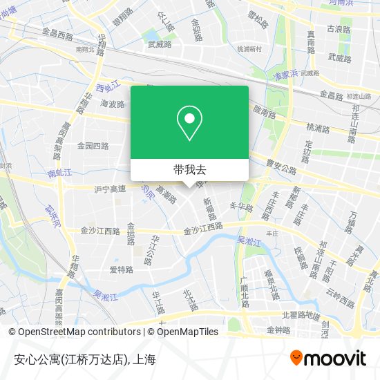 安心公寓(江桥万达店)地图