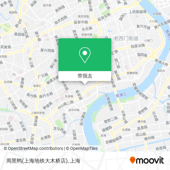 周黑鸭(上海地铁大木桥店)地图
