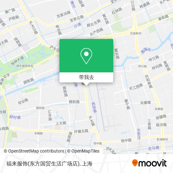 福来服饰(东方国贸生活广场店)地图