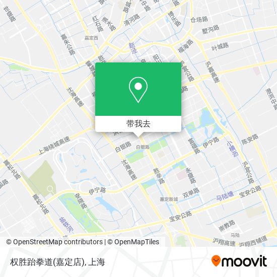 权胜跆拳道(嘉定店)地图