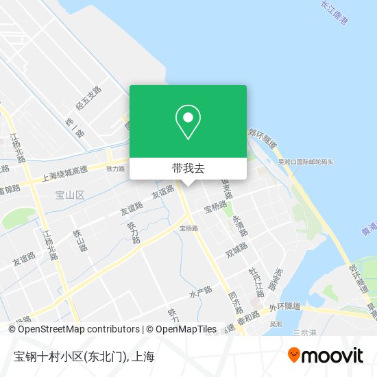 宝钢十村小区(东北门)地图