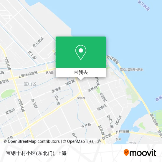 宝钢十村小区(东北门)地图