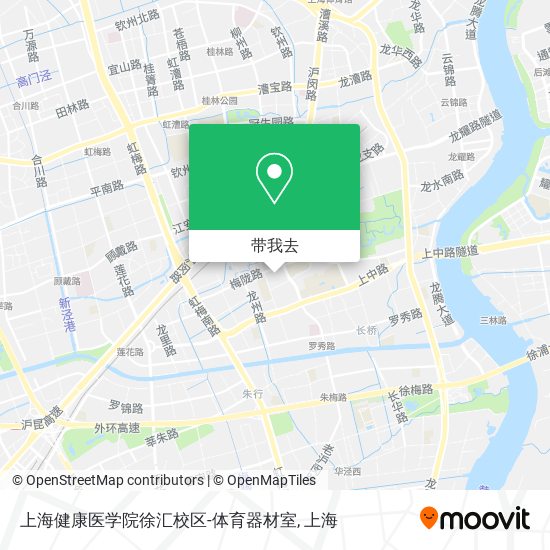 上海健康医学院徐汇校区-体育器材室地图