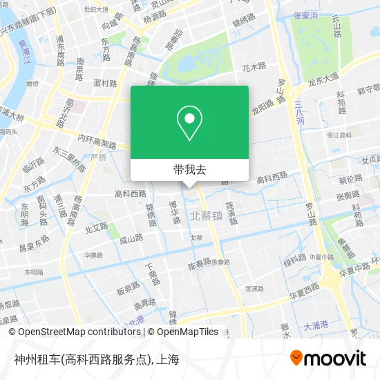 神州租车(高科西路服务点)地图