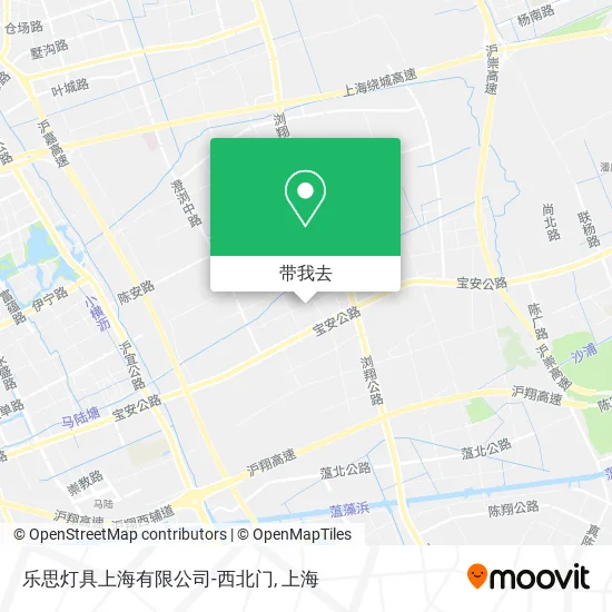 乐思灯具上海有限公司-西北门地图