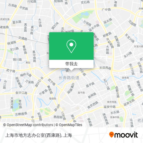上海市地方志办公室(西康路)地图