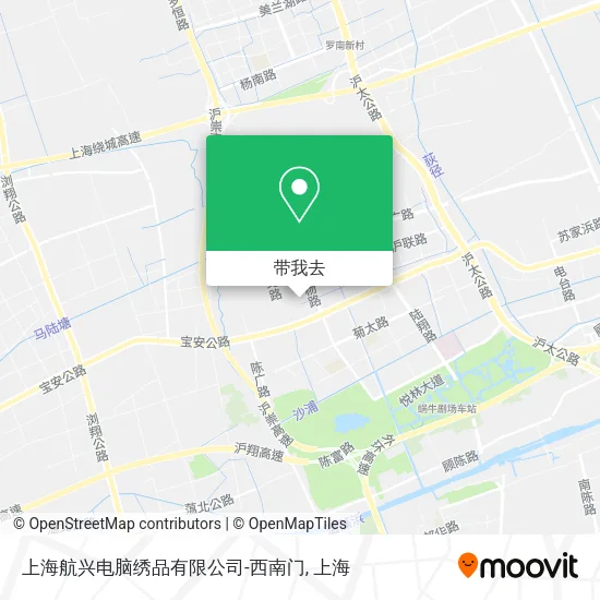上海航兴电脑绣品有限公司-西南门地图