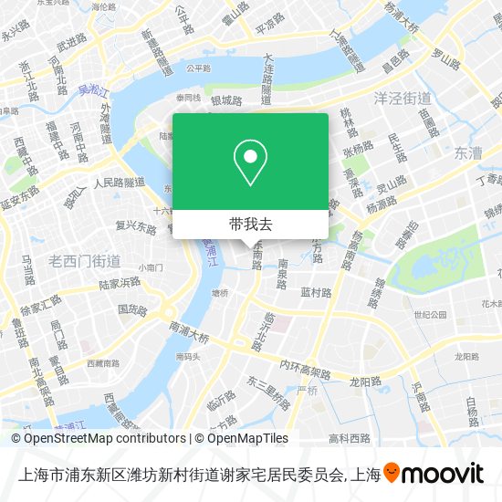 上海市浦东新区潍坊新村街道谢家宅居民委员会地图