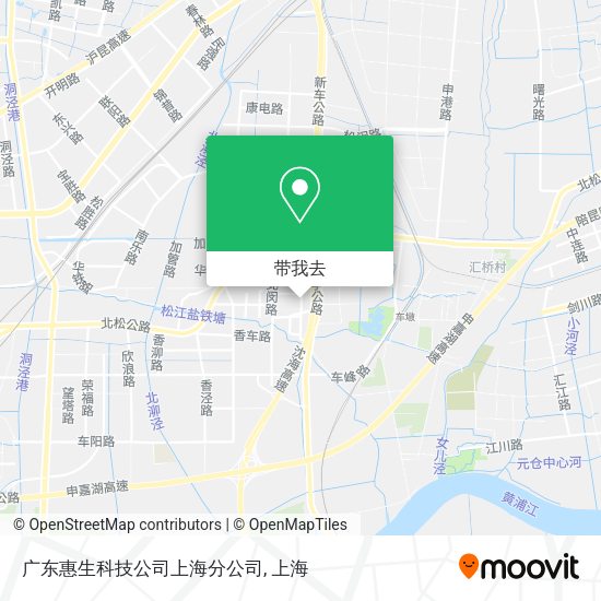 广东惠生科技公司上海分公司地图