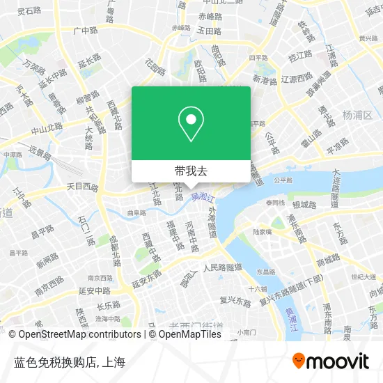 蓝色免税换购店地图