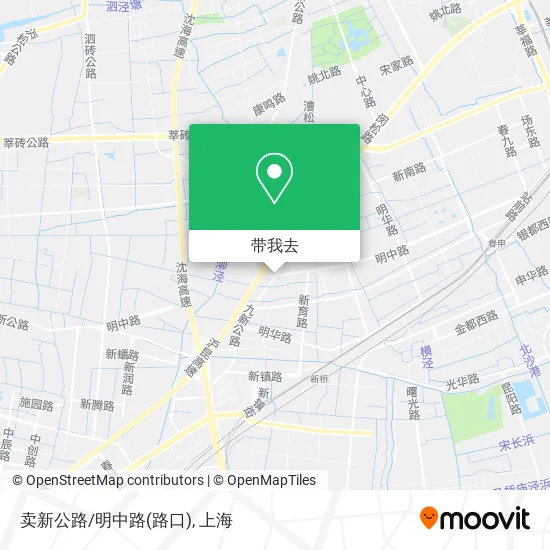 卖新公路/明中路(路口)地图