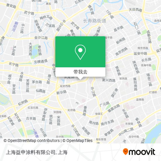 上海益申涂料有限公司地图