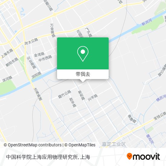 中国科学院上海应用物理研究所地图