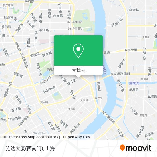 沧达大厦(西南门)地图